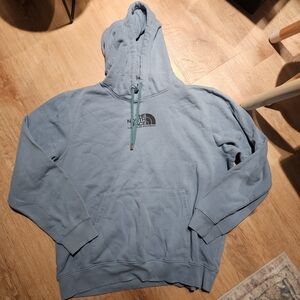 The North Face Men's Light Blue Zip-Up Sweater